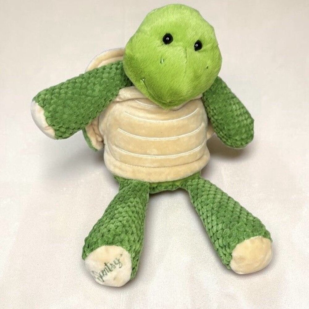 Retired Scentsy Buddy Twiggy The Turtle Plush Stuffed Animal W/ Pocket & Shell